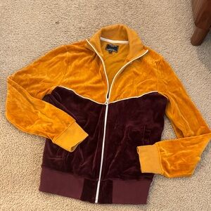 Todd Snyder Velour track jacket sz small
